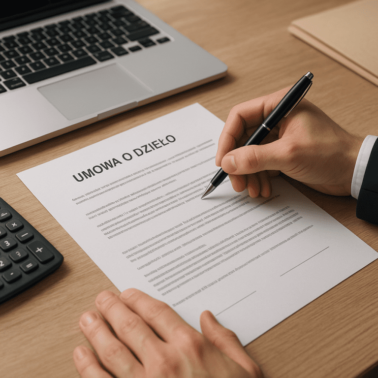 Jak napisać umowę o dzieło