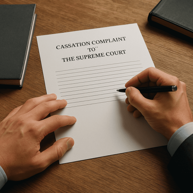 Jak napisać skargę kasacyjną do Sądu Najwyższego